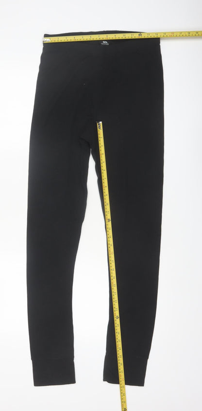 Trespass Womens Black Size 14 Thermal Leggings 100% Polyester