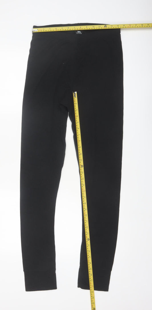 Trespass Womens Black Size 14 Thermal Leggings 100% Polyester