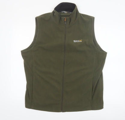 Regatta Men's Green Fleece Bodywarmer Waistcoat XL Outdoor Zip Vest