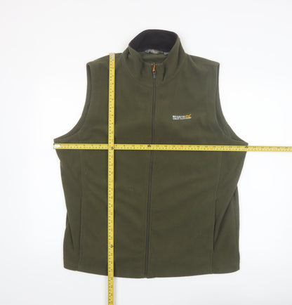 Regatta Men's Green Fleece Bodywarmer Waistcoat XL Outdoor Zip Vest