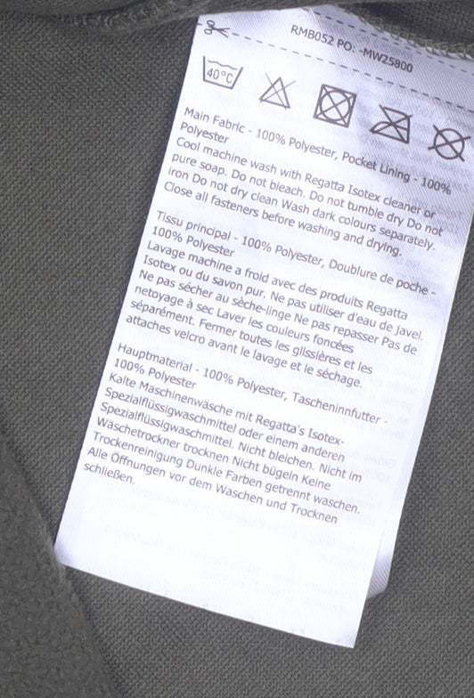 Regatta Men's Green Fleece Bodywarmer Waistcoat XL Outdoor Zip Vest