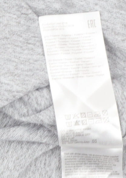 Noisy May Women's Grey Wrap Jersey Blouse Top Size M