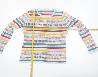 Seasalt Cornwall Women Multicoloured Striped Cotton Jumper Size 12