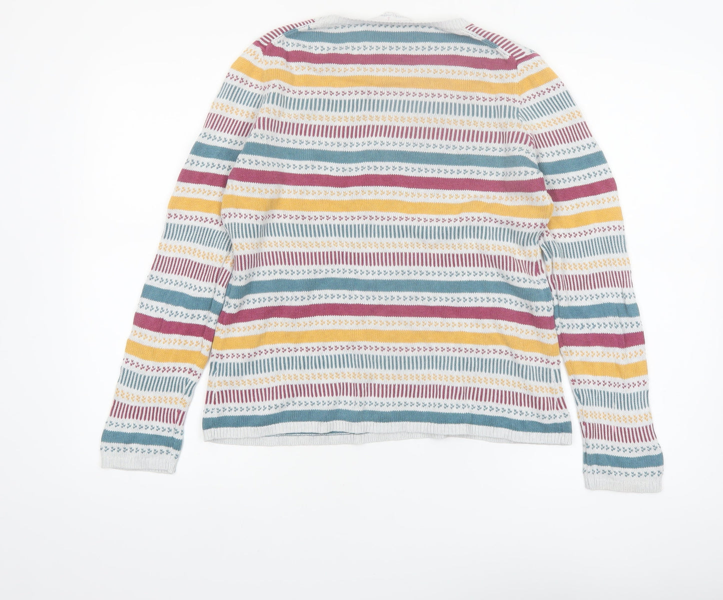Seasalt Cornwall Women Multicoloured Striped Cotton Jumper Size 12