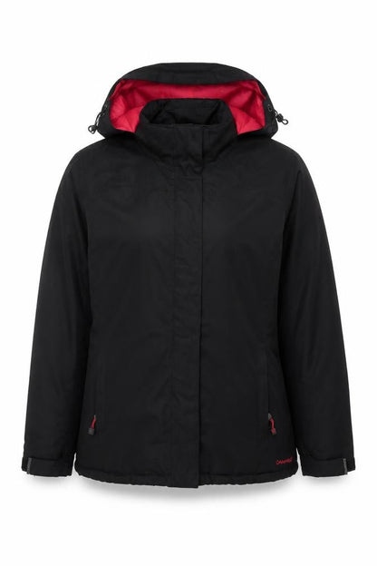 Campri Womens Black Hooded Puffer Jacket Size 14 Winter Outdoor Coat