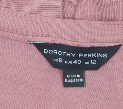 Dorothy Perkins Women’s Pink Long Sleeve Open Cardigan UK 12