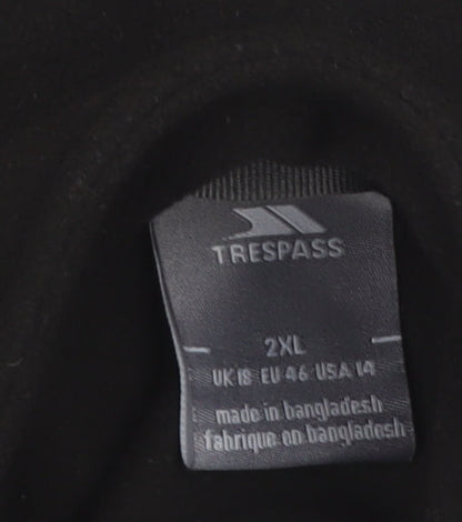 Trespass Men’s Black 2XL Fleece Full Zip Outdoor Jacket