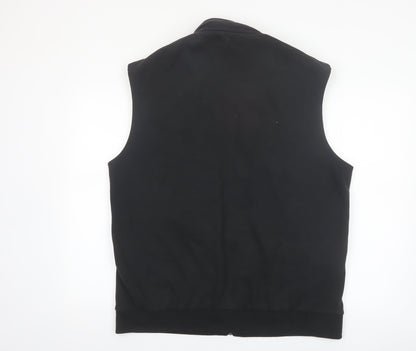 Next Men’s Black XL Quilted Bodywarmer Waistcoat Casual Zip Pockets