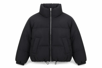 Pull&Bear Women Black Size 8 Puffer Jacket Winter Warm Polyester