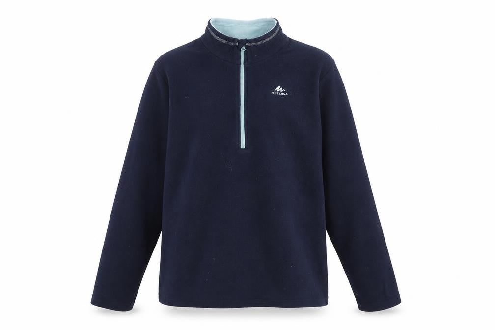 Quechua Boys Blue Fleece 1/4 Zip Pullover Sweatshirt 14-15 Years