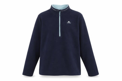 Quechua Boys Blue Fleece 1/4 Zip Pullover Sweatshirt 14-15 Years