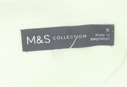 Marks and Spencer Women's Multicoloured Striped Cotton Knit Jumper Size S