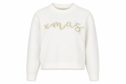 ASOS DESIGN Women’s Ivory Xmas Pullover Jumper Size 10
