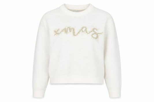 ASOS DESIGN Women’s Ivory Xmas Pullover Jumper Size 10