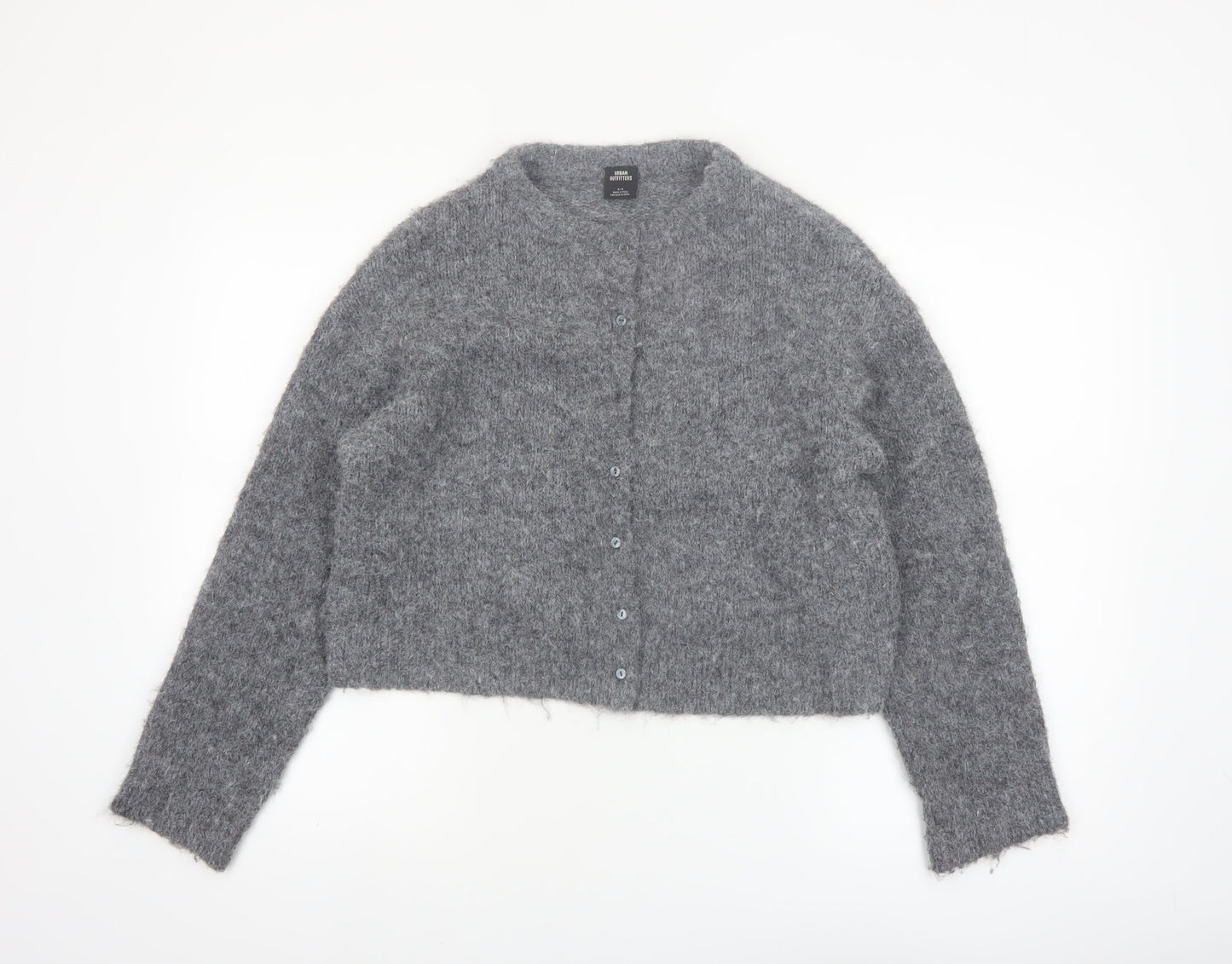 Womens UK Size S Urban Outfitters Grey Cardigan Jumper