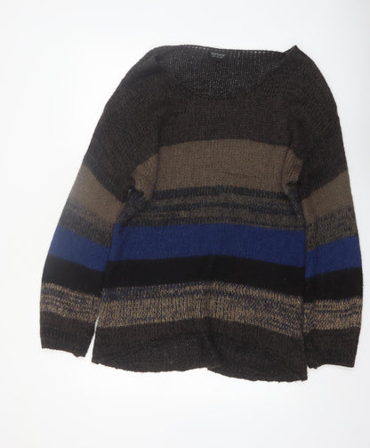 Topshop Women’s Multicoloured Striped Knit Pullover Jumper Size 10