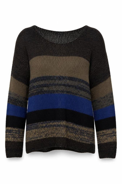 Topshop Women’s Multicoloured Striped Knit Pullover Jumper Size 10