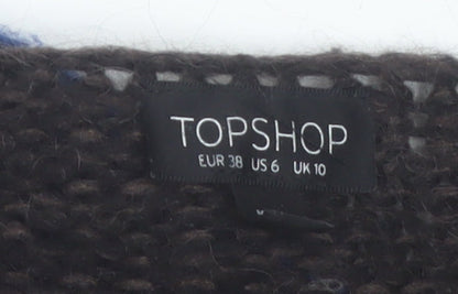 Topshop Women’s Multicoloured Striped Knit Pullover Jumper Size 10