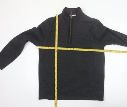 Mountain Warehouse Men's Grey 1/2 Zip Fleece Sweatshirt M
