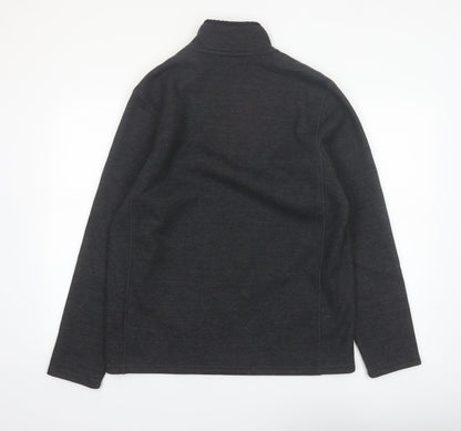 Mountain Warehouse Men's Grey 1/2 Zip Fleece Sweatshirt M