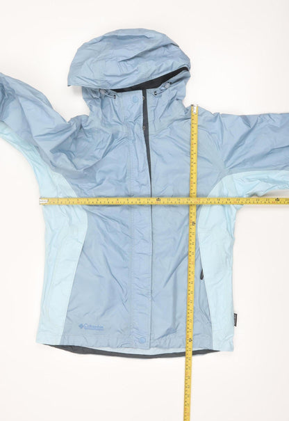 Columbia Women's Blue Waterproof Hooded Rain Jacket M