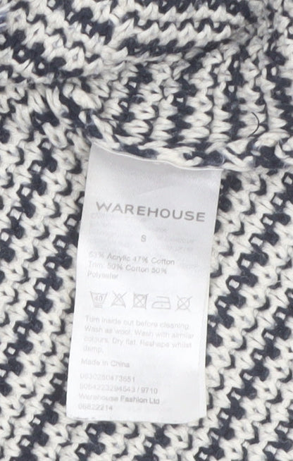 Warehouse Women’s Multicoloured Chunky Knit Jumper Size S Relaxed Fit