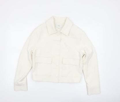 Marks and Spencer Women's Ivory Cropped Jacket Size 6 Classic Style