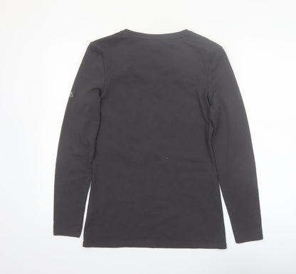 Craghoppers Womens Black Long Sleeve Button-Up Top UK 12