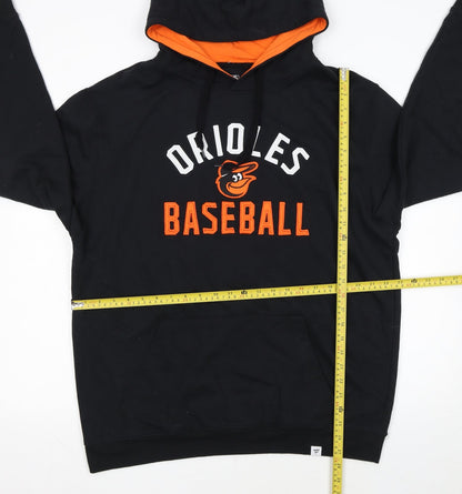 Fanatics Men’s Black XL Pullover Hoodie Orioles Baseball Sportswear