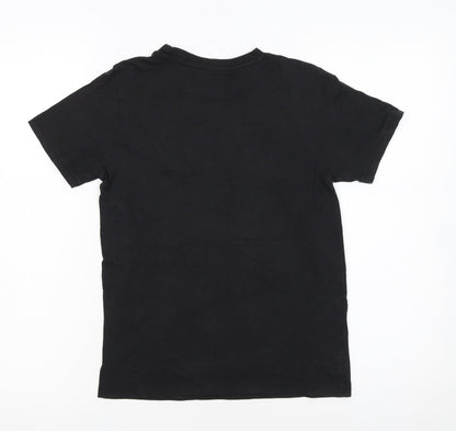 Tu Boys Black Pokémon Graphic T-Shirt 8 Years Short Sleeve Cotton