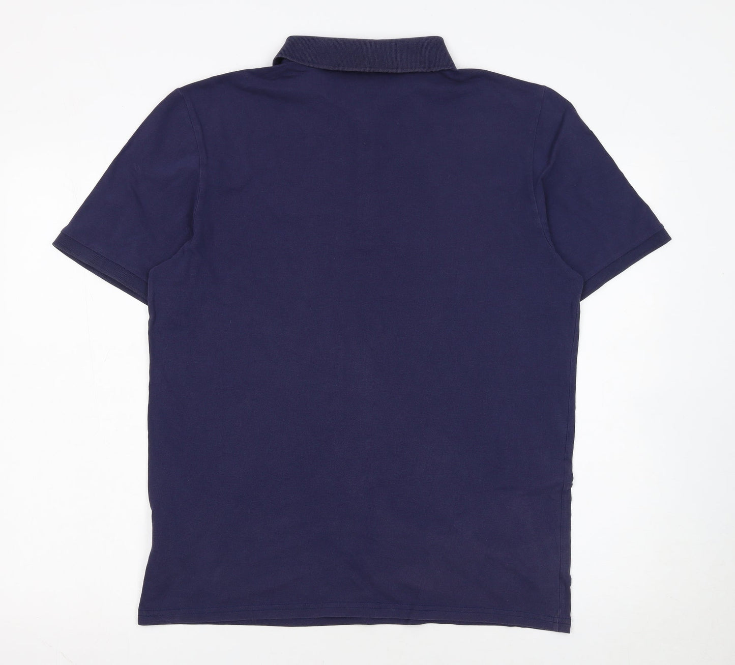 FILA Men's Blue Regular Fit Cotton Stretch Polo Shirt L