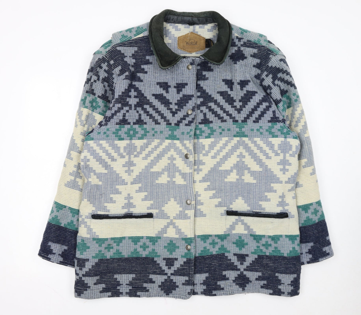 Woolrich Men's Multicoloured Aztec Wool Jacket XL
