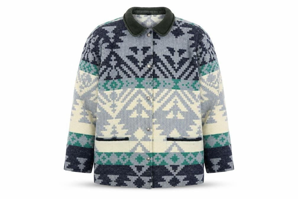 Woolrich Men's Multicoloured Aztec Wool Jacket XL