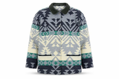 Woolrich Men's Multicoloured Aztec Wool Jacket XL