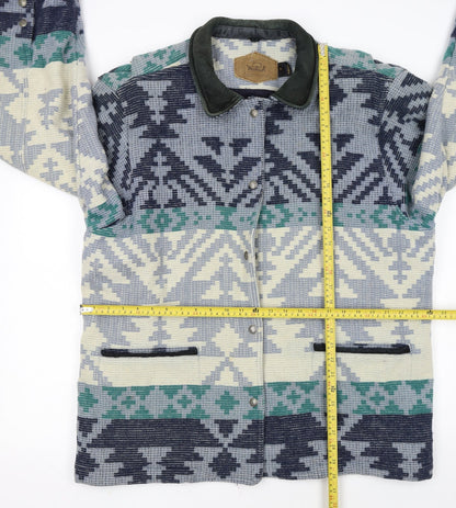 Woolrich Men's Multicoloured Aztec Wool Jacket XL