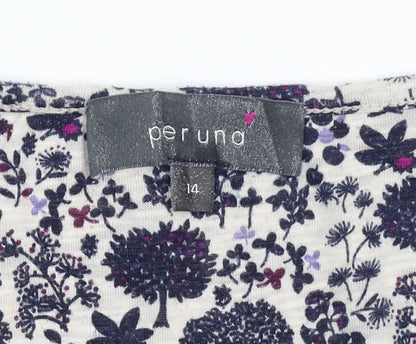 Marks and Spencer Women’s Floral Short Sleeve Jersey Top Size 14