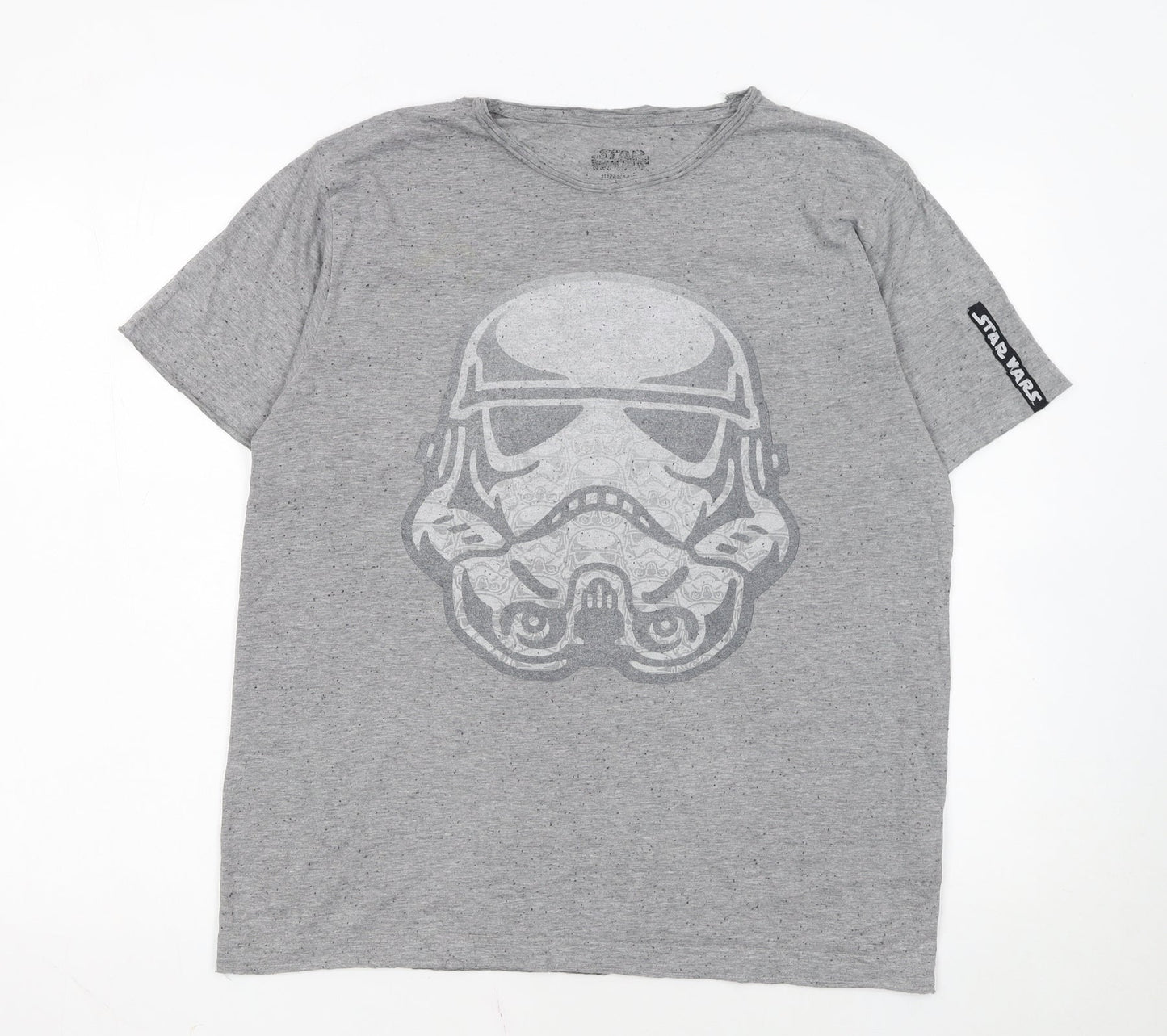 Primark Men's Grey Star Wars Stormtrooper Graphic T-Shirt Size M