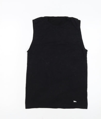 Lonsdale Women's Black Cotton Sleeveless Tank Top Size S
