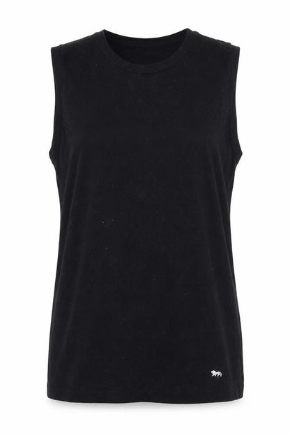 Lonsdale Women's Black Cotton Sleeveless Tank Top Size S