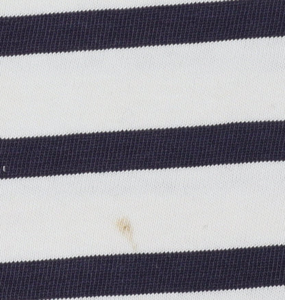 Gap Women's Multicoloured Striped Boat Neck 3/4 Sleeve Cotton Top XL