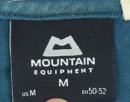 Mountain Equipment Men's Blue Arcade Graphic Cotton T-Shirt M