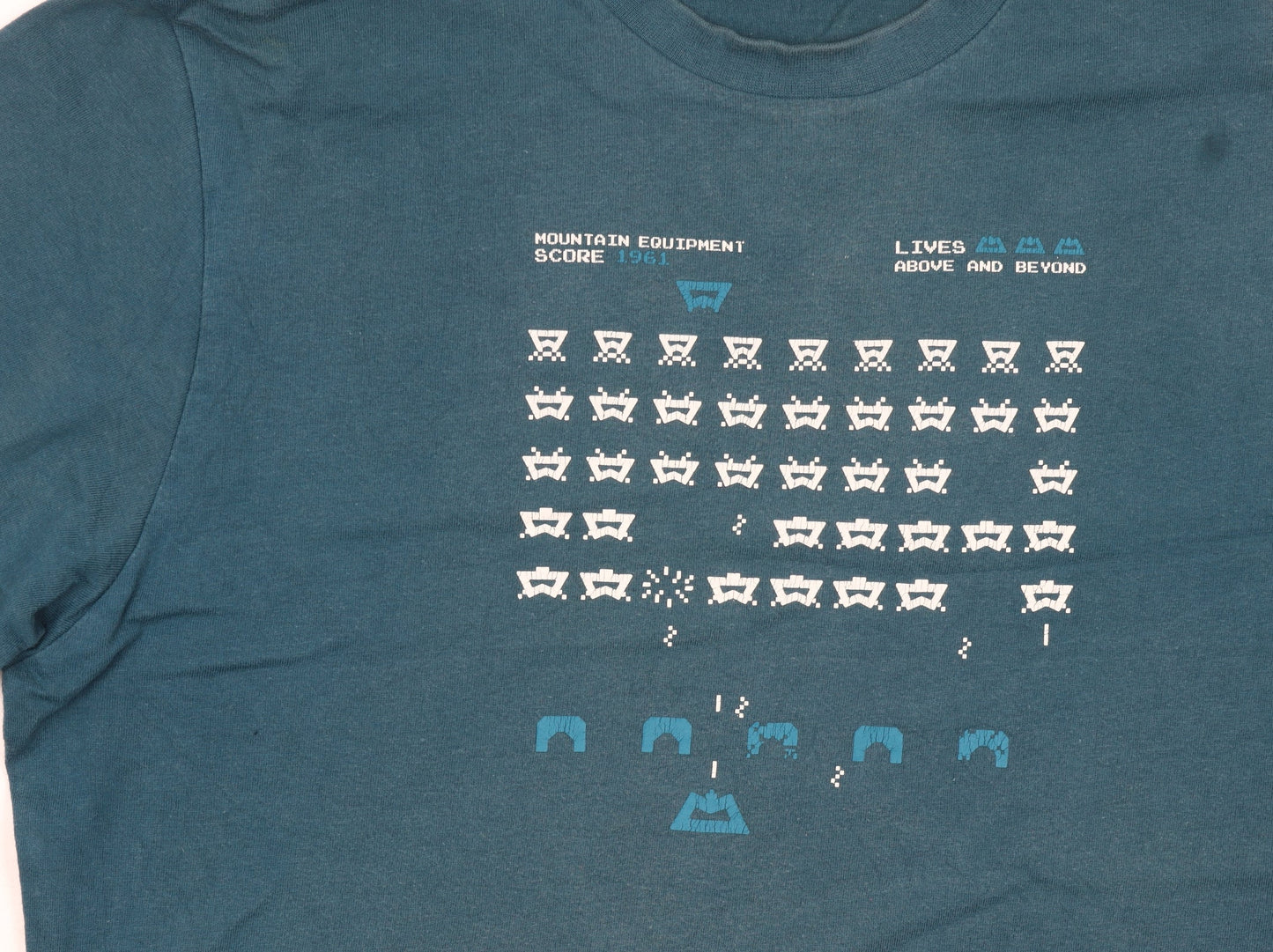 Mountain Equipment Men's Blue Arcade Graphic Cotton T-Shirt M