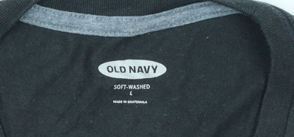 Old Navy Men's Black Retro Cassette Graphic T-Shirt Size L