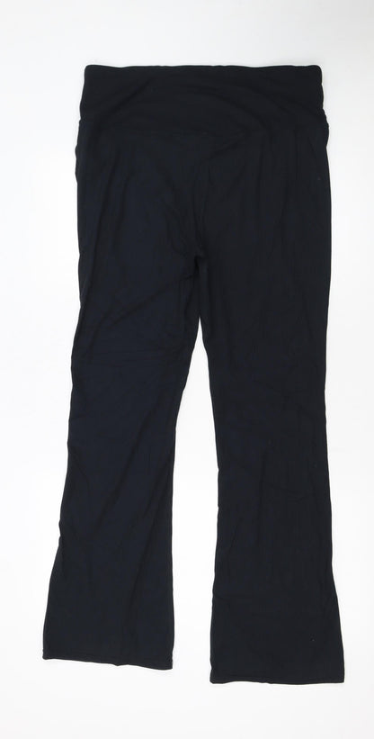 Crane Women's Black Stretch Flared Trousers Size 16-18