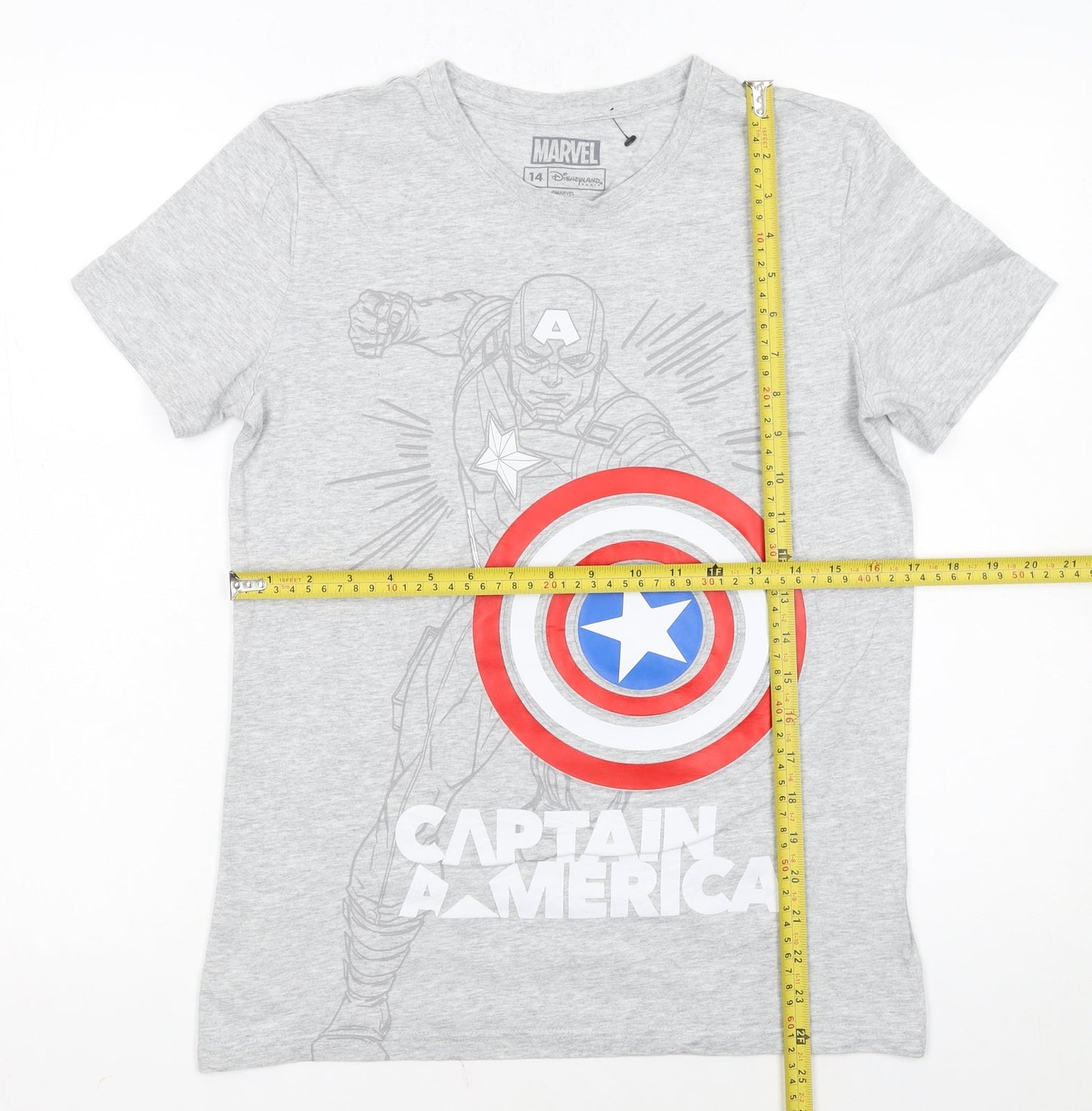 Marvel Captain America Grey Boys 14 Years Graphic T-Shirt