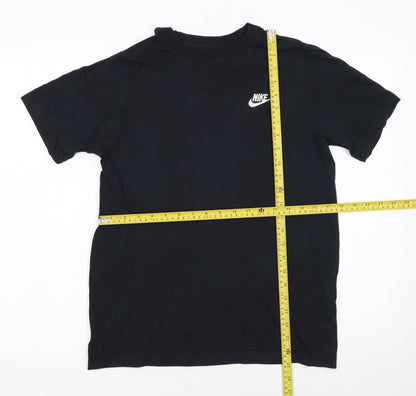 Nike Boys Black XL T-Shirt Short Sleeve Crew Neck Sports Cotton Tee