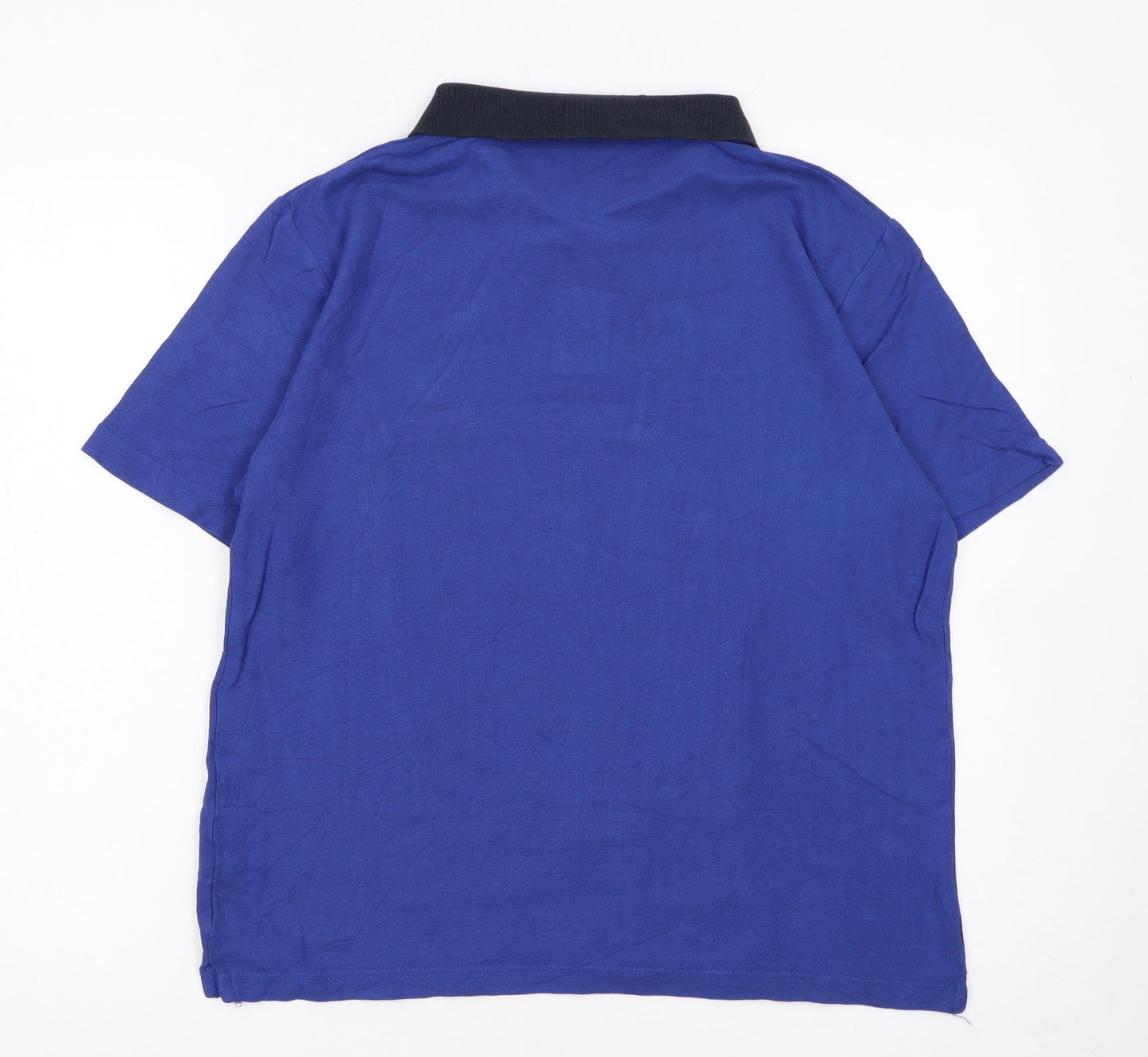 Original Penguin Men's Blue Slim Fit Cotton Polo Shirt Size S