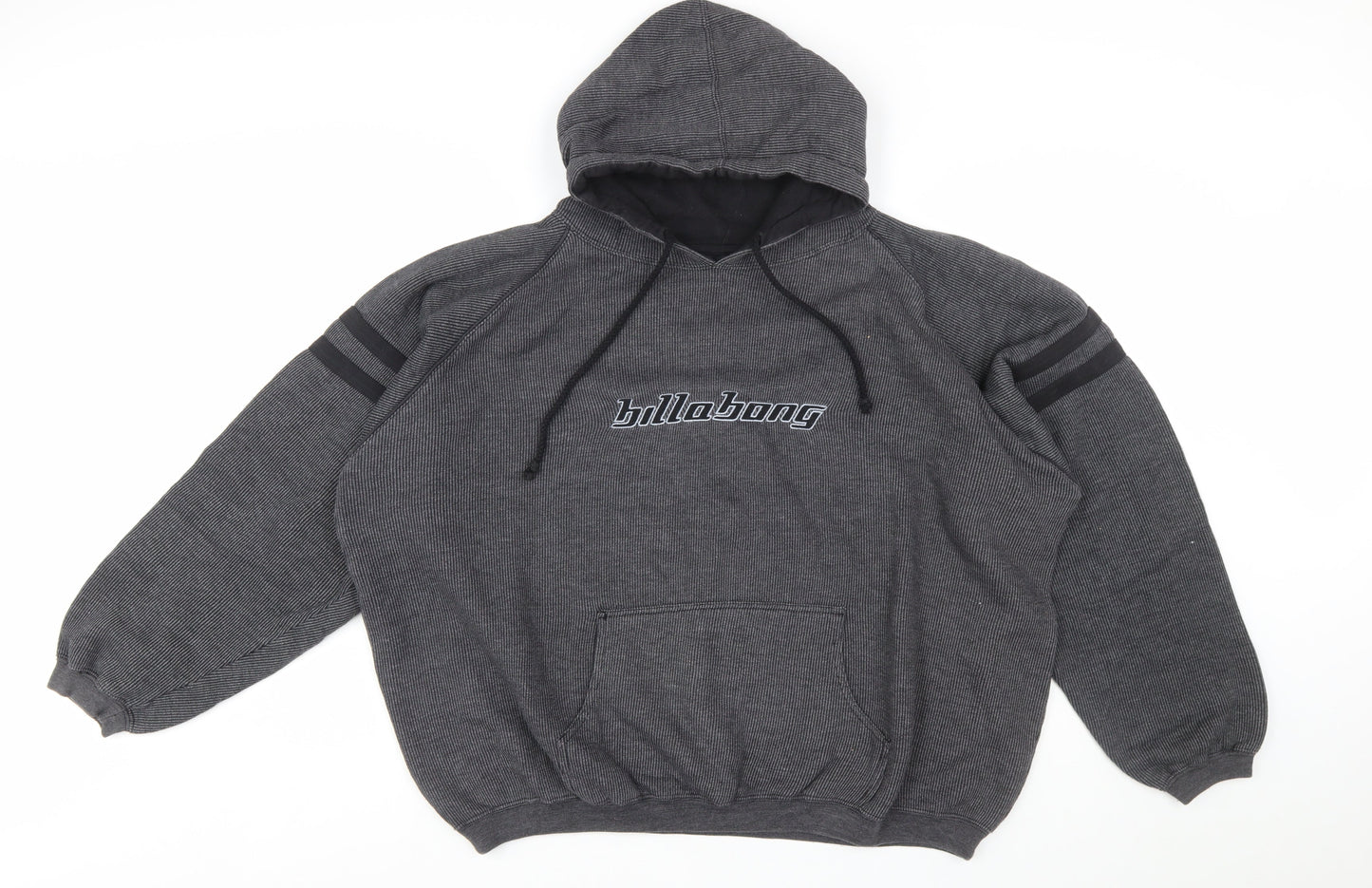 Billabong Men's Grey Pullover Hoodie Size L Hooded Sweatshirt