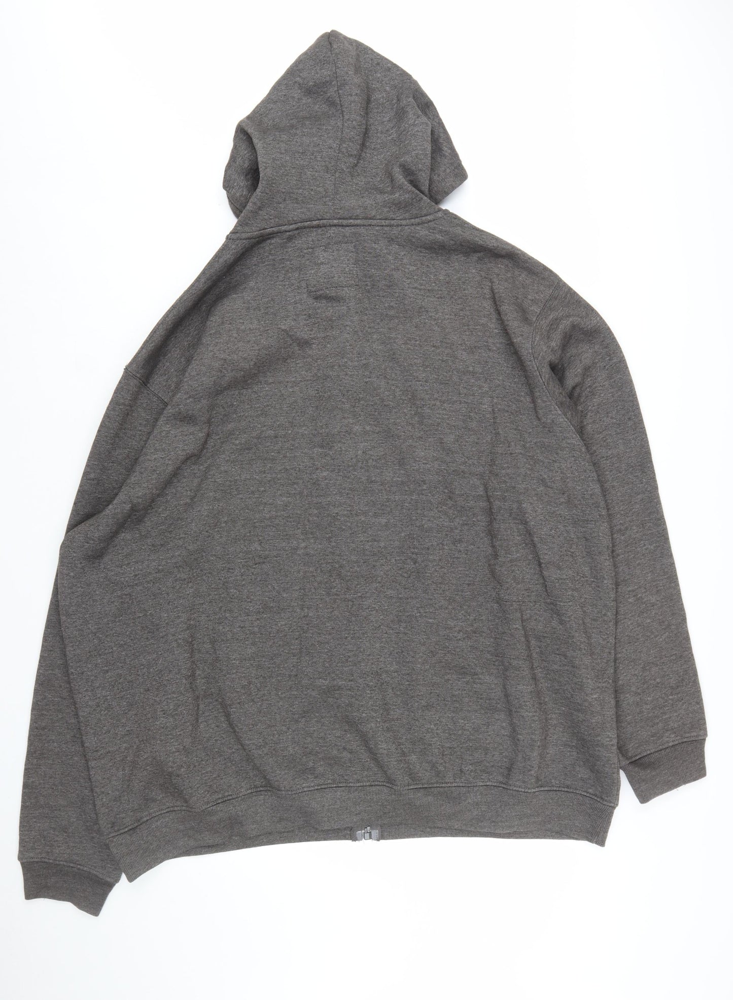 Rockford Mens Grey Full Zip Hoodie 4XL Big & Tall Fleece Sweatshirt