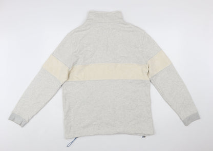 Ted Baker Men's Grey 1/2 Zip Cotton Sweatshirt Size L